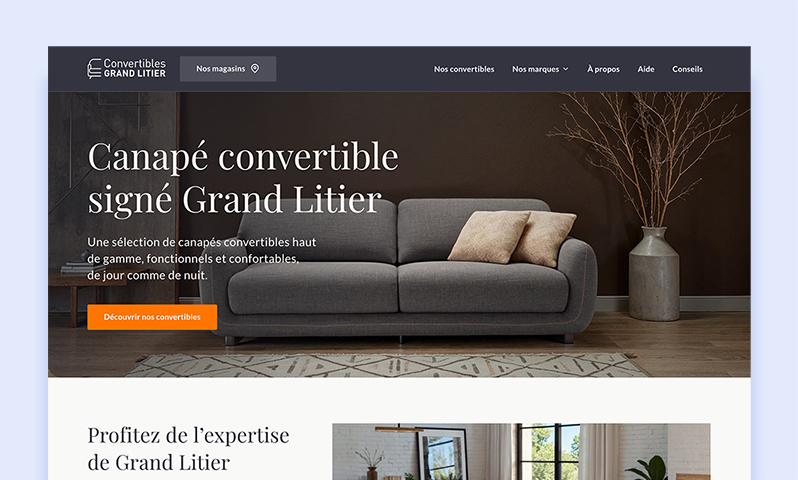 mon convertible canape convertible de chez grand litier