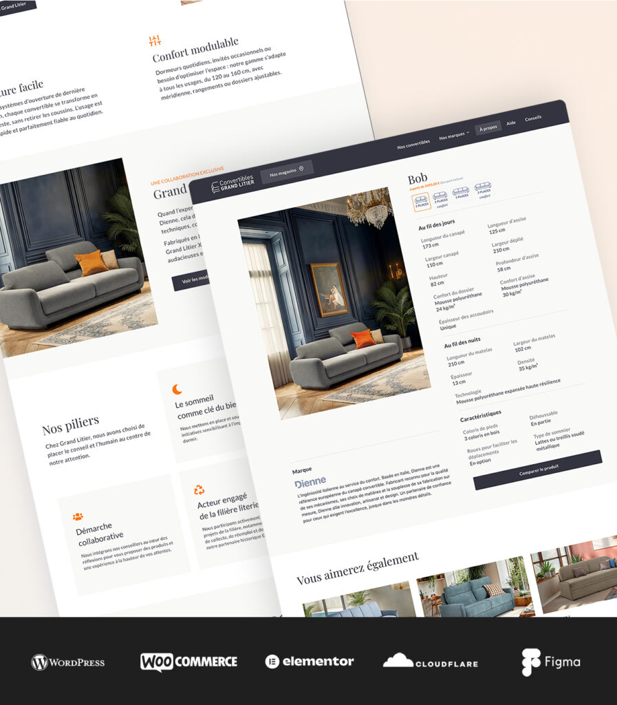 mon convertible creation sous wordpress et elementor