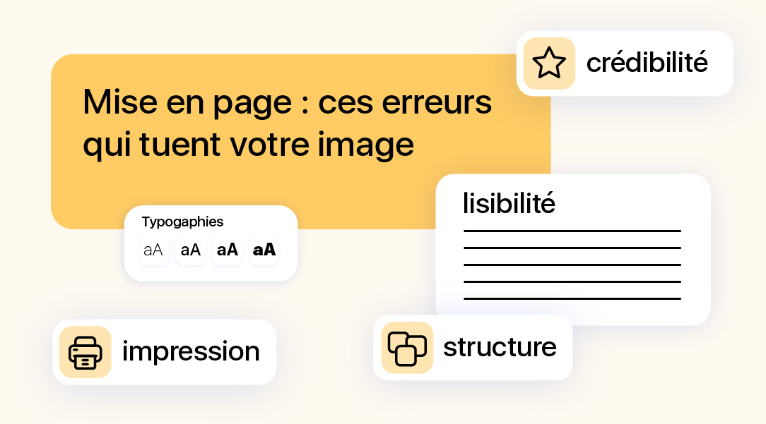 Illustration des problèmes de lisibilité typographie structure et impression qui nuisent à l’image d’un site